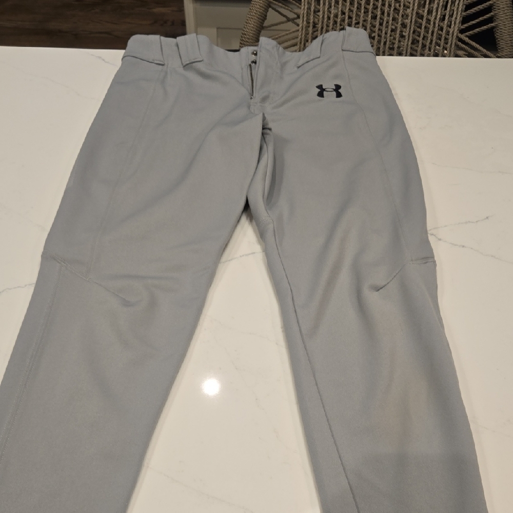 Under Armour Men's Light Gray Baseball Pants